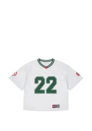 BROKEN PLANET Billboard Football mesh T-shirt - White