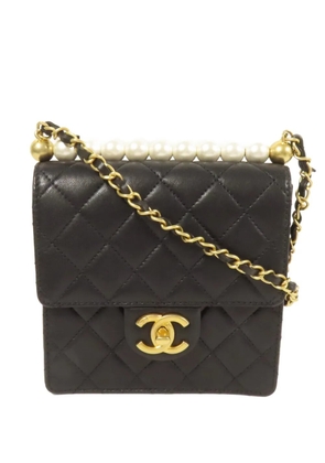 CHANEL Pre-Owned Chic Pearls Flap CC turn-lock shoulder bag - Black