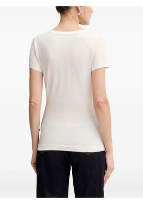 GUESS USA floral-print studded T-shirt - Neutrals