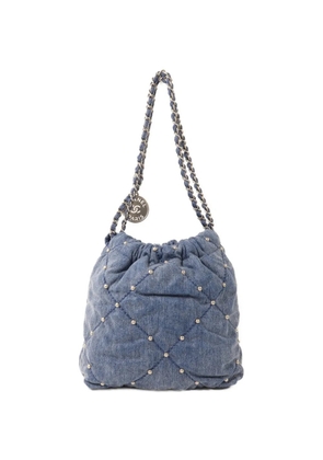 CHANEL Pre-Owned mini Chanel 22 chain-strap shoulder bag - Blue
