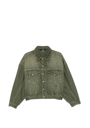 Ksubi faded-effect denim jacket - Green
