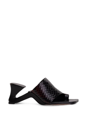 Miista Gaelle snake-effect sandals - Brown