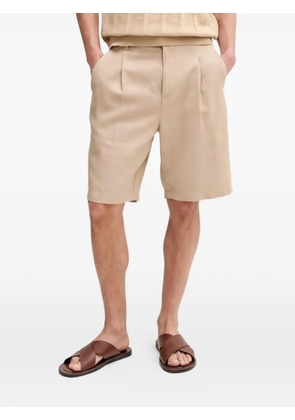 Benetton check-pattern chino shorts - Neutrals