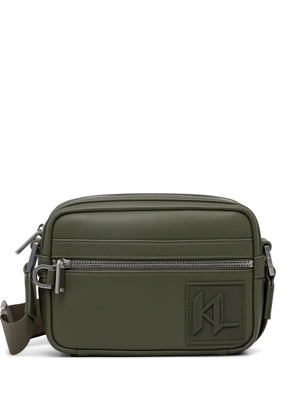 Karl Lagerfeld logo-patch shoulder bag - Green