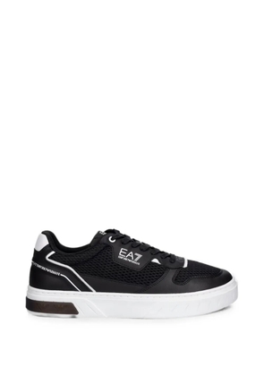 Ea7 Emporio Armani mesh-panelled logo-print sneakers - Black