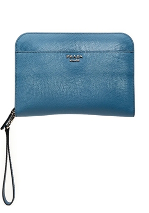 Prada Pre-Owned 2013-2026 Saffiano clutch bag - Blue
