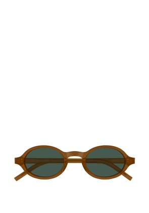 Saint Laurent Eyewear M161 oval-frame sunglasses - Brown