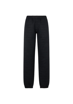Moschino logo-jacquard track pants - Black