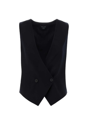 Giorgio Armani x Alanui double-breasted waistcoat - Blue