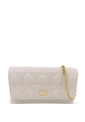 Christian Dior Pre-Owned Caro quilted shoulder bag - Neutrals