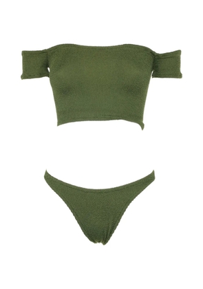 MC2 Saint Barth crinkled bikini bottom - Green