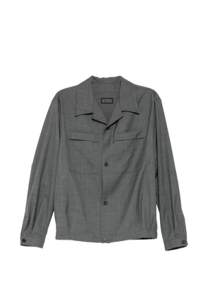 Kiton chest-pocket shirt jacket - Grey
