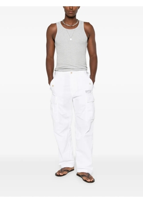 DSQUARED2 logo-patch flap-pocket trousers - White