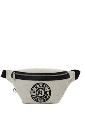 Karl Lagerfeld logo-patch belt bag - Neutrals