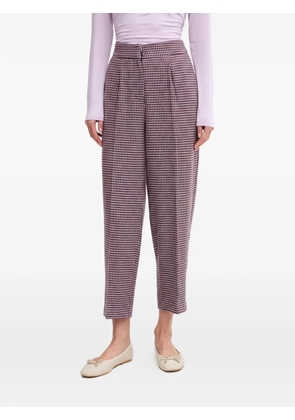 Benetton houndstooth-pattern trousers - Pink