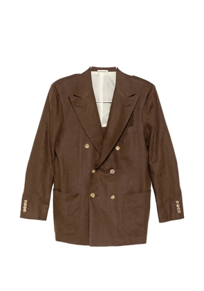Kiton central-vent jacket - Brown