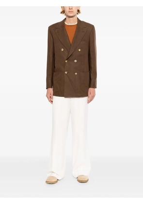 Kiton central-vent jacket - Brown