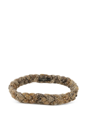CHANEL Pre-Owned braided-design hair accessory - Grey