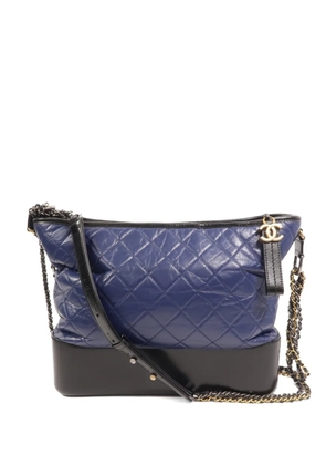 CHANEL Pre-Owned Gabrielle quilted shoulder bag - Blue