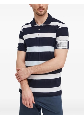 LIU JO striped-pattern polo shirt - Blue