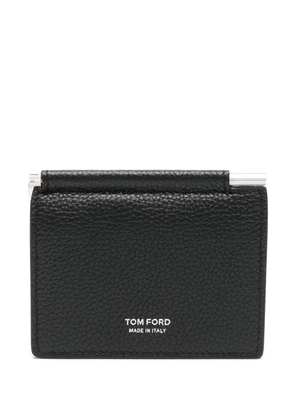 TOM FORD money-clip leather wallet - Black