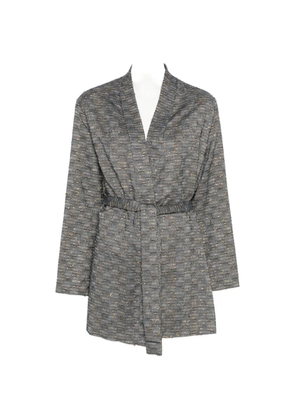 MOMONÌ Eugenie belted wrap coat - Grey