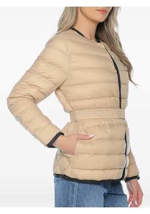 Armani Exchange quilted belted jacket - Neutrals