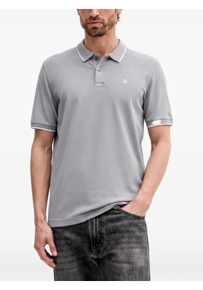 Marc O'Polo piped-trim polo shirt - Grey