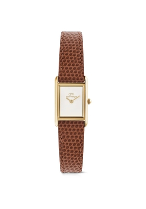 Daniel Wellington MIni Bound lizard-effect 25.9mm watch - White