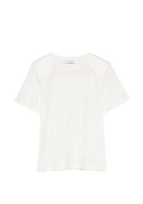 Weili Zheng padded-shoulder T-shirt - White