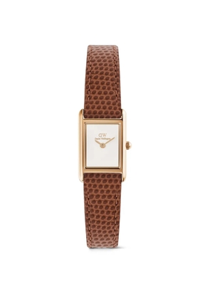 Daniel Wellington Bound Mini lizard-effect 26mm watch - White