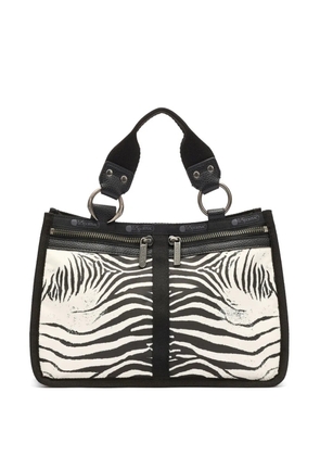 Roberto Cavalli x LeSportsac mini Milano zebra-printed tote bag - Black