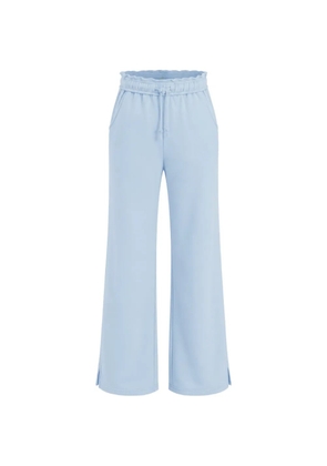 OCEAN DRIVE ruffle-trim track pants - Blue
