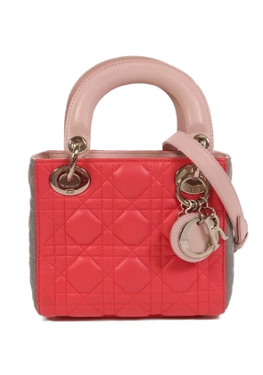 Christian Dior Pre-Owned mini Lady Dior leather tote bag - Pink