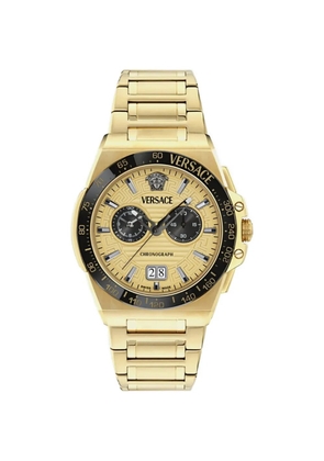 Versace Greca Reaction 43mm watch - Gold