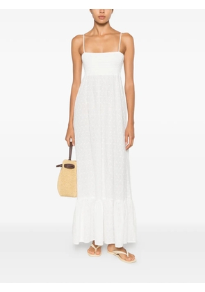 MC2 Saint Barth Jemma smocked midi dress - White