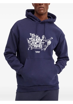 Hummel graphic-print hoodie - Blue