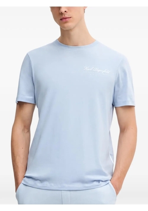 Karl Lagerfeld logo-print T-shirt - Blue