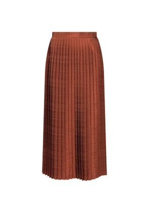 MM6 Maison Margiela jacquard midi skirt - Brown