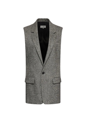MM6 Maison Margiela dotty tweed gilet - Grey