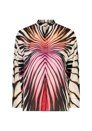Roberto Cavalli Ray Of Paradise silk shirt - Black