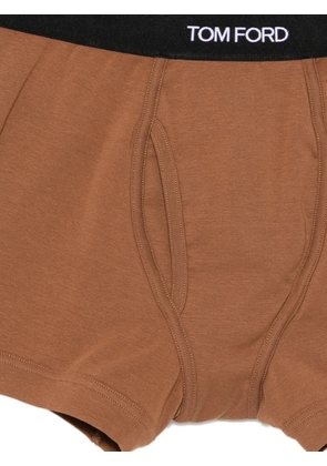 TOM FORD logo-patched boxer briefs - Brown