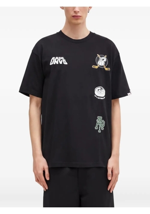 AAPE BY *A BATHING APE® graphic-print crew-neck T-shirt - Black