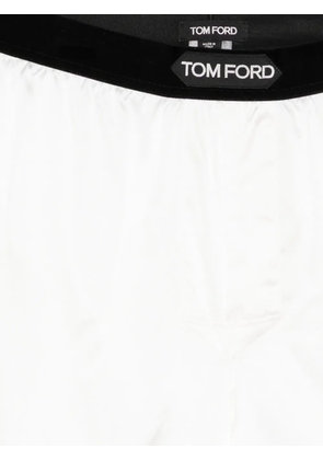 TOM FORD logo-patched boxer - Neutrals