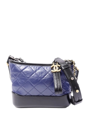 CHANEL Pre-Owned Gabrielle quilted shoulder bag - Blue