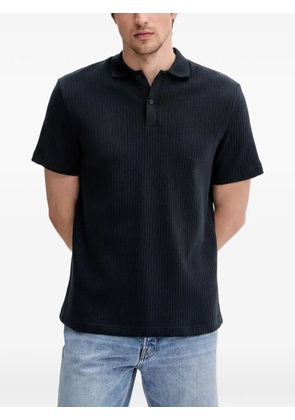 SAMSOE SAMSOE button textured polo shirt - Blue