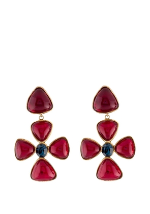 CHANEL Pre-Owned 1989s Gripoix drop earrings - Gold