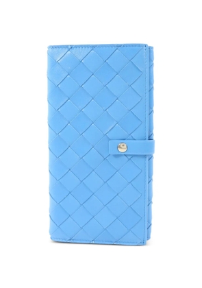 Bottega Veneta Pre-Owned Intrecciato leather long wallet - Blue