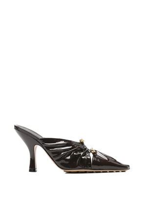 Bottega Veneta Pre-Owned Bunnie ruched mules - Brown
