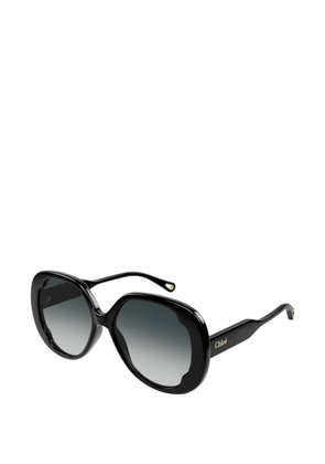 Chloé oval-frame sunglasses - Black